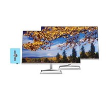 HP 27인치 1080P 실버 및 블랙 컴퓨터 모니터 풀 HD(1920 x 1080) 75Hz 안티글레어 IPS 디스플레이(AMD FreESync 포함) HDMI 2개 VGA 1개, 27 inch_Silver and Black 2pack