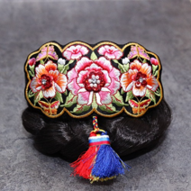 왕꽃 배씨 술 머리띠-검정