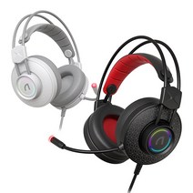 앱코 N310 가상 7.1 RGB 게이밍 헤드셋 화이트, 1