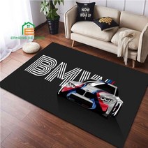 3D 프린팅 러그 침실 거실 레이싱 BMW 로고 카펫 주방 바닥 매트 홈 장식 미끄럼 방지 14 가지 크기
