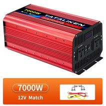 차량용인버터 순수 정현파 순수 사인파 인버터 dc12v 24v ac 220v 전압 5060hz 2500w 3500w 4500w 5000w 전력 변환기 태양열 인버터 led, 7000w, 24v50hz