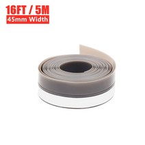 25/35/45MM 5M 도어 씰 스트립 도어 앞 유리 씰링 테이프 자체 접착 날씨 스트립 방풍 고무 씰 홈 룸 먼지 제거 도구, 그레이 45MM, 5M