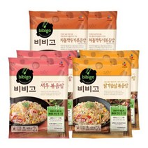 비비고 볶음밥 3종 12인분[새우2봉+닭가슴살2봉+차돌깍두기2봉], 없음, 상세설명 참조