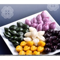 아침에떡 오색송편 1kg 콩송편1kg 모시송편1kg 모시개떡500g 추석맞이 송편, 오색송편 1봉(1KG)