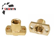 리드 스크류 T8 나사 너트 H 플랜지 황동 피치 2mm 4mm 8mm 12mm 사다리꼴 CNC 부품 3D 프린터 액세서리, Pitch 2mm Lead 10mm