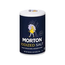 Morton Salt Iodized 몰튼 솔트 소금 요오드 처리 737g 2개
