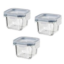 이케아 IKEA 365+ 사각 식품보관용기 180ml 3개, 6개