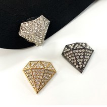 블링블링 다이아 큐빅 볼마커+클립세트, 골드