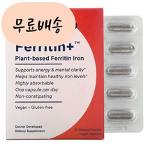 (아이허브) Ferritin+ 식물성 페리틴 철분 지연 방출 배지 개 30 빠른직구