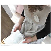 린넨 앞치마 원피스 어린이집 앞치마 스프라이트 단추 앞치마 선생님 꽃집 매장 앞치마
