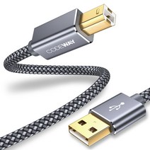[녹화기연결코드잭] 코드웨이 USB AB 연결 선 프린터 케이블, 1.5M