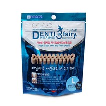 포켄스 덴티 페어리 치석제거 입냄새감소 애견 덴탈껌, 75g(L)