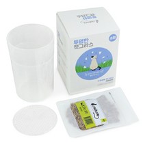 제이네이쳐 투명한 캣그라스 수경재배세트, 1개, 투명한 캣그라스 소형