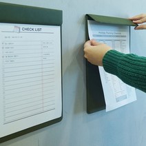 [생활/소품/최저가]_자석 문서고정 종이받침대 클립보드 메뉴판 식단표 메뉴보드 메뉴북_39801EA, 네이비