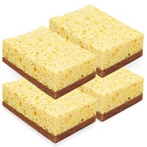 살림의지혜 지구를위한 사각 펄프 수세미, 코코넛 사각 펄프 수세미 4개