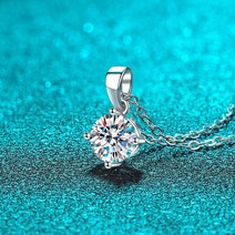 어르신 노인 재활 운동기구 미니 실내용 좌식 자전거 Smyoue-로듐 도금 0.5/1CT 모이사 펜던트 여성용 클, 02 1CT 6.5MM_02 Moissanite