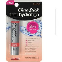 챕스틱 ChapStick 챕스틱 ChapStick 토탈 하이드레이션 3 in 1 스위트 피치 2 팩