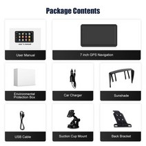 XGODY 7 인치 터치 스크린 트럭 GPS 네비게이션 128MB + 8GB 자동차 수신기 USB 소켓 SD 카드 지원129986, 해외배송_7