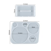 레진아트틀 레진몰드 레진공예 1세트 음악 CD 유형 플레이스 매트 DIY 에폭시 수지 금형 특수 장식 코스터, 01 1 set