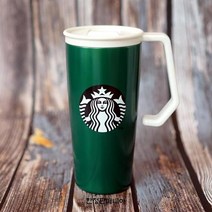 STARBUCKS 스타벅스 SS 그린 처비 핸들 텀블러 473ml