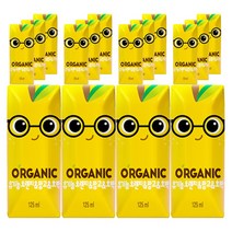 오가닉 오렌지 & 망고 & 호박 주스, 125ml, 12개