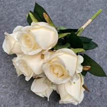 다육이화분 도자기7pcs 손 묶여 꽃다발 장미 꽃을 들고 모조 꽃 신부 홈 웨딩 테이블 장식 꽃병 접어 복고, 02 champagne_01 1 Bundle