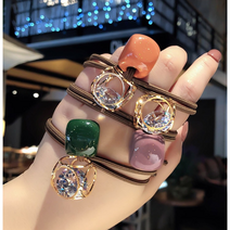 수연패션 머리고무줄 모음 6종 캐릭터 헤어 끈 세트 똥머리 이쁘게 세련된 헤어스타일 연출 고무줄 짱짱한 머리끈