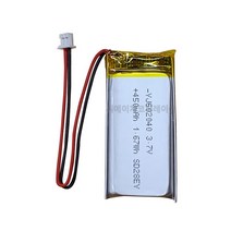 YJ 리튬폴리머배터리 KC인증충전지 3.7V YJ602040 450mAh, 1개