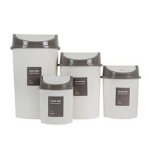 플라코 굿데이 원형 스윙 휴지통 1개 핑크 그레이 민트 4L 5L 10L 20L, 민트 (대) 20L