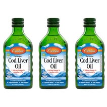 칼슨랩스 오메가3 대구간유 비타민A 비타민D 레몬맛 250ml 3개