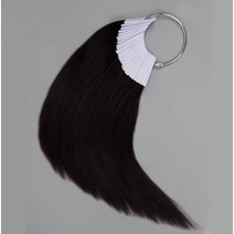 탈색 염색 테스트 피스 헤어 인모 모다발 레벨 컬러차트 연습용 가발 30피스, 자연모 30피스