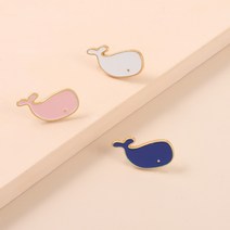 가방 뱃지 고래 배치 귀여운 브로치 세트 버클 펜던트 악세서리