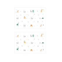 차차미 2개 귀여운 투명 시트지 주방 기름 오염방지 타일 유리 벽지 스티커, 삼림 동물×2입