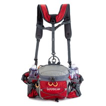 도나샵 테오스카 등산배낭 등산가방 힙색 아웃도어가방 sh-42838, 레드