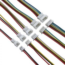10 쌍 JST 1.25 수 암 와이어 커넥터 피치 2P 3P 4P 5P 6P 플러그 잭 터미널 케이블 길이 10CM, 10 Pairs 2P