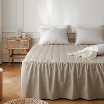 [마틸라] 마인 M2 알러지케어 누빔 베드스커트(SS), 컬러:02. 베이지