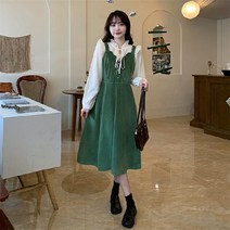 여성 봄 수입 빅사이즈 원피스 고급 셔츠 단추 통통 쇼핑몰 롱원피스 여름 77사이즈