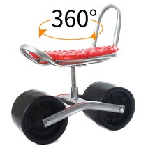 고추따기 의자 이동차 딸기 카트 이동 수확기 이륜, 강화 버전 2세대 + 우산꽂이(우산 제외)