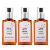 라입 R3 아르간 헤어 오일 오리지널+러블리+엘레강스, 3개, 100ml