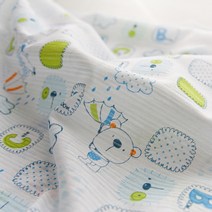 초대폭 순면 싱글 자가드 다이마루 원단 시원한곰쥐