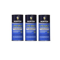 Morton Salt 몰튼 솔트 라이트 저염 소금 311g x 3팩, 단품