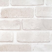 셀프도배 거실 결로방지 실크벽지 라이즈파벽돌white 0.5X2.5m 외풍차단