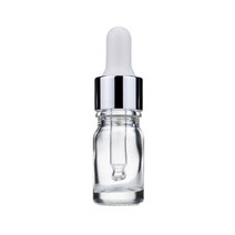 바른용기 투명 스포이드공병 유리 용기 [실버/화이트], 30개, 5ml