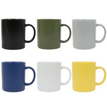 무광 머그컵 360ml (6color) 카페 도자기 머그잔 커피, 네이비