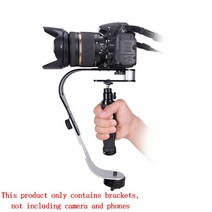 최신Aluminum Handheld Digital Camera Stabilizer gimbal smartphone DSLR 5DII Motion camera Steadycam, 02 Black