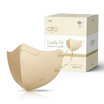아토 라이블리핏 컬러 마스크 중형 새부리형 30매, 아토 라이블리핏 바닐라 베이지 중형(M) 30매