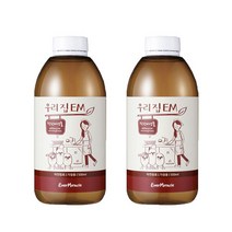 [이엠코라존] 우리집EM(500ml) 2개 활성액 원액 자연탈취제 쌀뜨물발효액, 1세트, 500ml*2