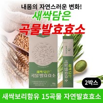 새싹담은 곡물효소 속편한 소화효소 15곡물 자연발효효소 분말 가루 탄수화물 단백질 지방 분해 효소 추천 최적의 역가수치 미숫가루맛 중년뱃살 다이어트 먹기편한 과립 스틱 30포, 30포 2개, 2개