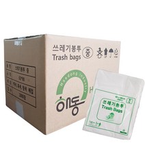 해동산업 대명크린 쓰레기봉투 (중) 50L (63x90)cm 1박스 1000매 검정색, 1box