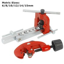 3 28mm 튜브 커터 플레어링 도구 키트 튜브 확장기 확장 마우스 부품 구리 튜브 플레어링 도구 용 파이프 커터 리머 장치, 메트릭 세트